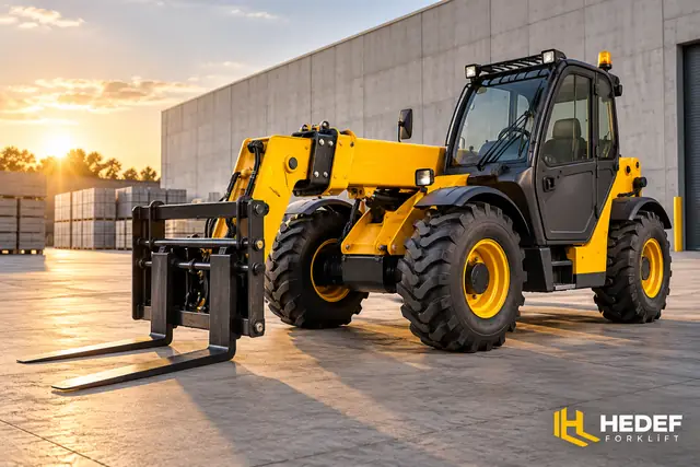 Teleskopik Manitou için Hedef Forklift logolu temsili görsel